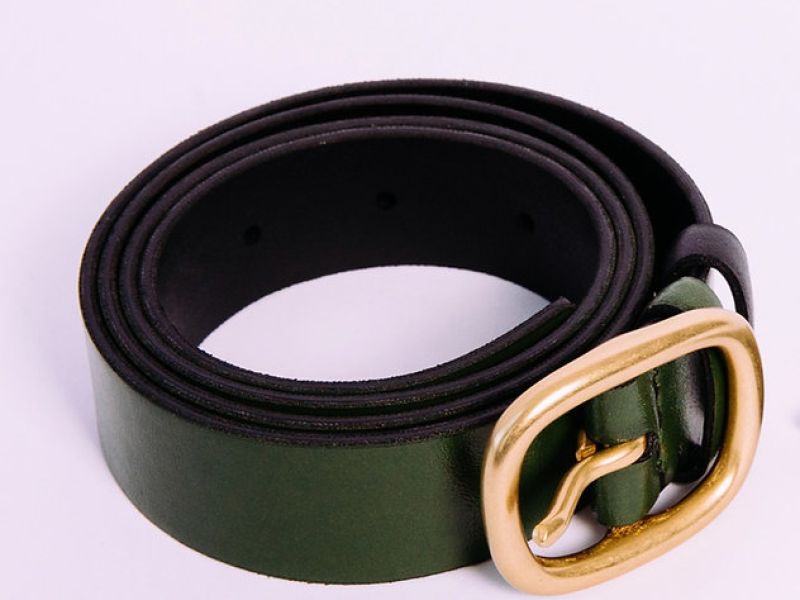 Cactus leather handcrafted belt