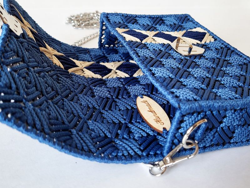 Hyusel Blue Handmade Bag