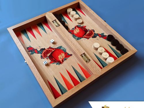 Small Backgammon - Armenia Pomegranate