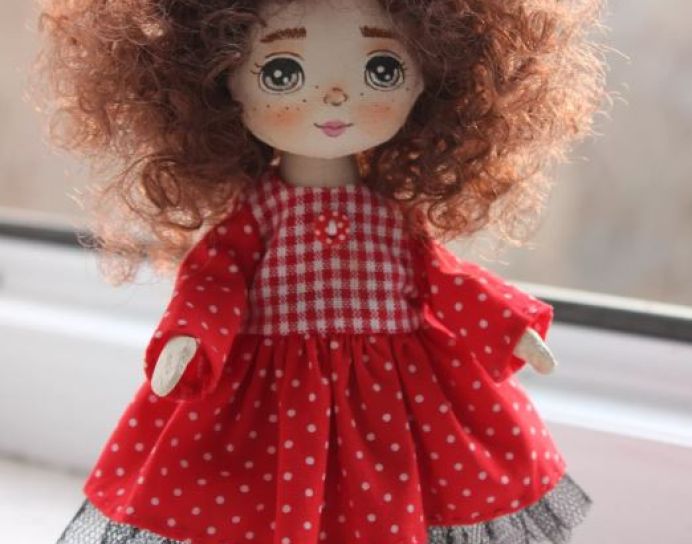 “Lady Bug” Handmade Doll