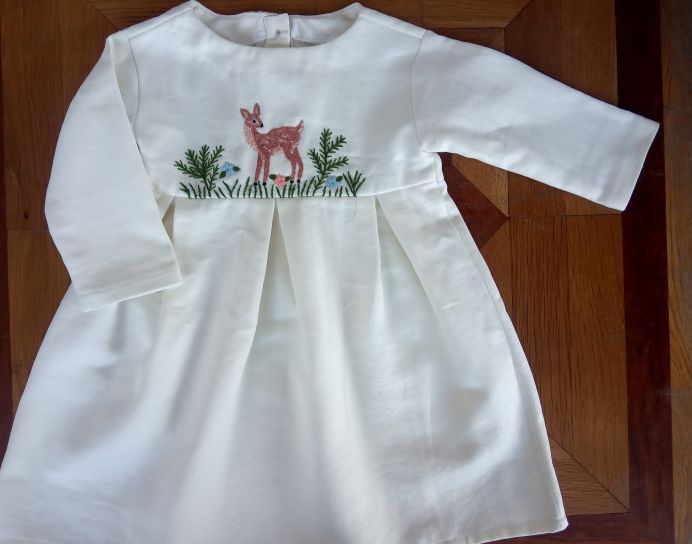 Embroidered Dress with Deer (1-2 yr/old)