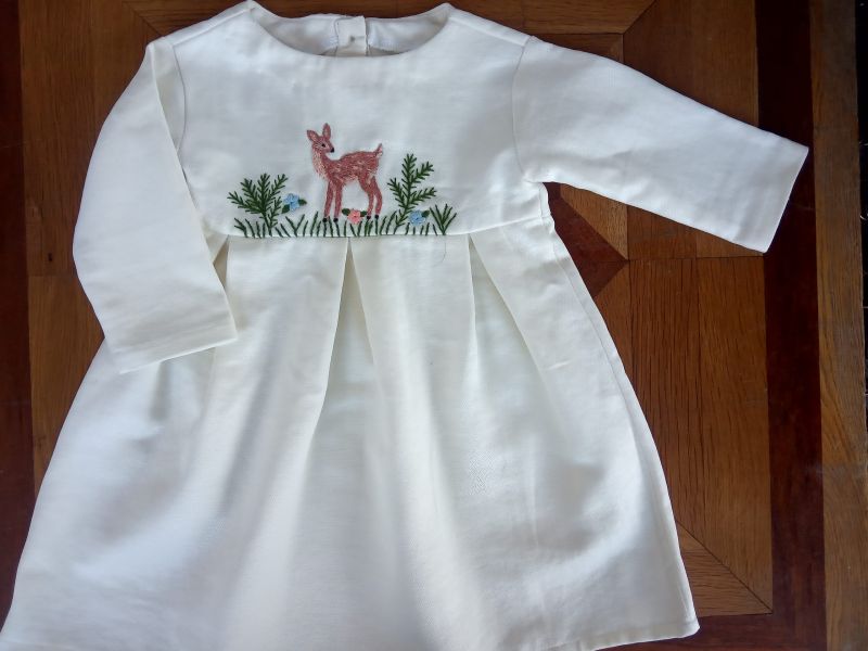 Embroidered Dress with Deer (1-2 yr/old)