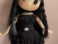 Wednesday Addams Crochet Doll