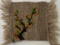 Yellow Blossom Embroidered Kilim