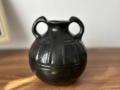 Author’s Historical Ceramic Melon-Shaped Jug with Two Handles and Vertical Grooves