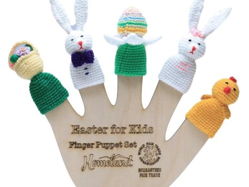 Crocheted Finger Puppet Set "Easter"