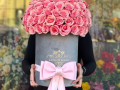 Pink Roses and a Bow