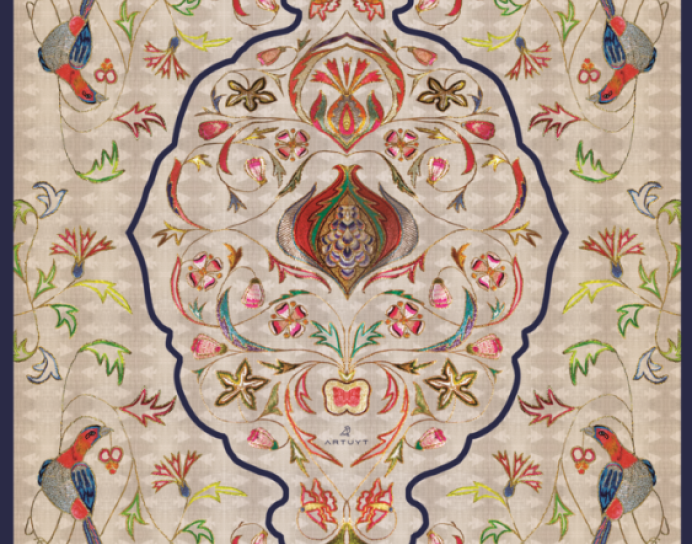 Silk Scarf “The Temple Of Peace”