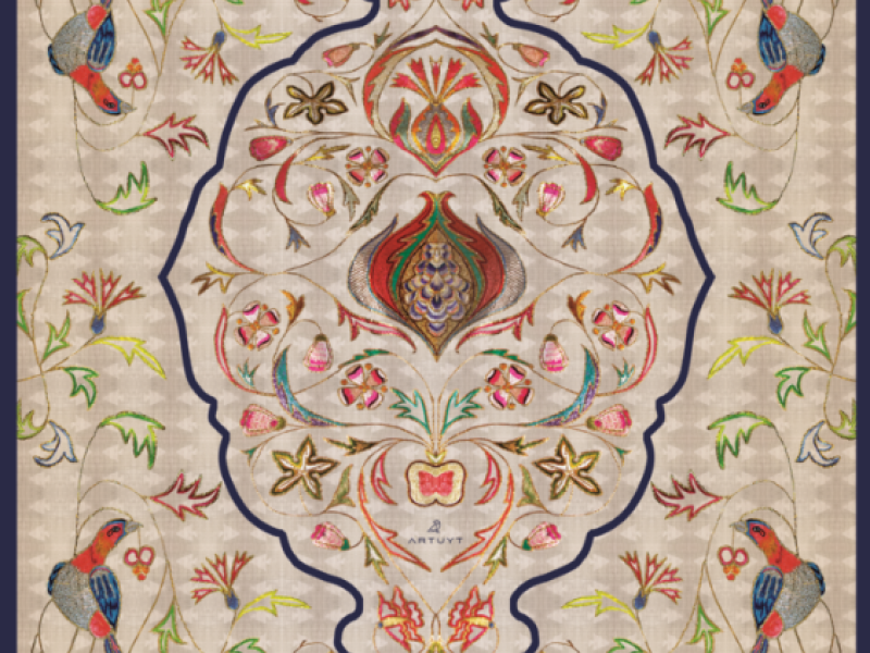 Silk Scarf “The Temple Of Peace”