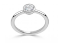 MINK SOLITAIRE BEZEL ROUND - ER1170