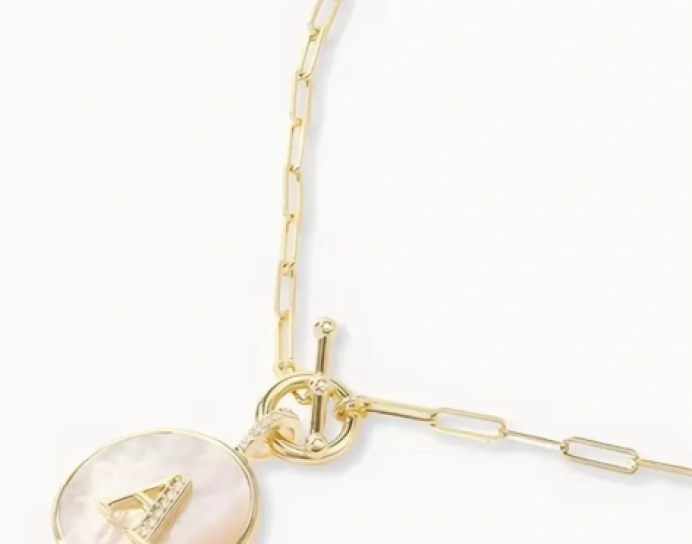 Letter Clip Necklace
