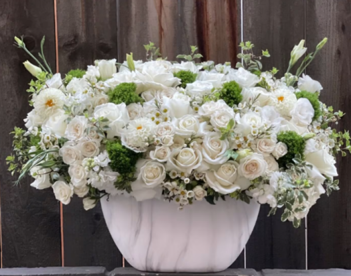 Simple white and green