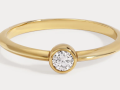 Single Round Bezel Diamond Band