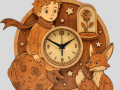 The Little Prince - Wooden Wall Clock