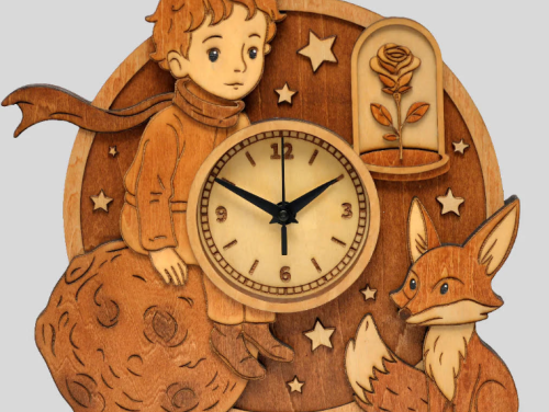 The Little Prince - Wooden Wall Clock
