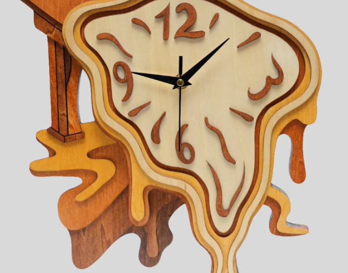 Dali - Wooden Wall Clock