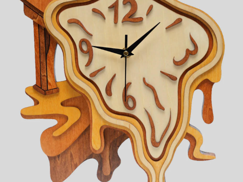 Dali - Wooden Wall Clock