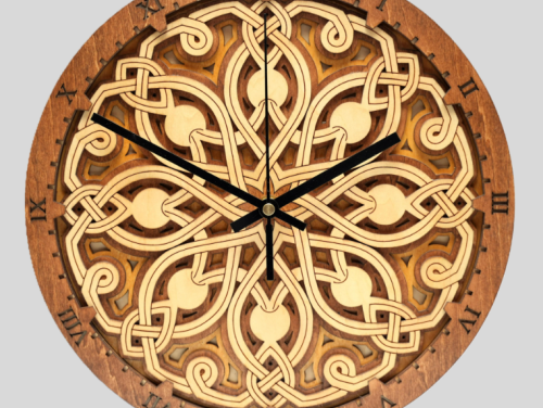 Pomegranate - Wooden Wall Clock