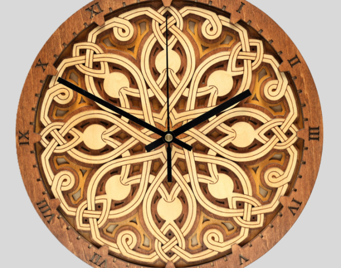 Pomegranate - Wooden Wall Clock