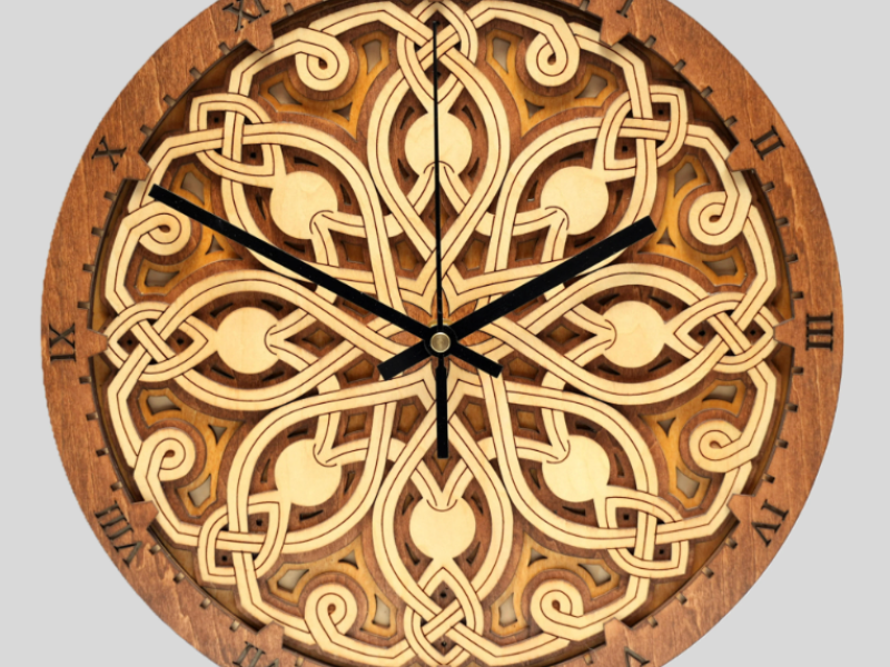 Pomegranate - Wooden Wall Clock