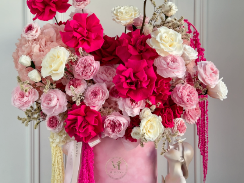 Pink Panther Preserved Flower Arrangement