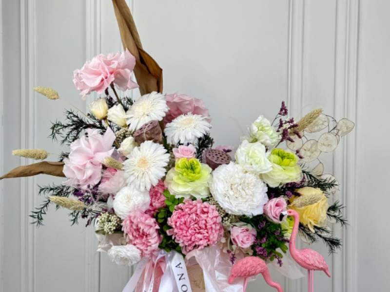 Floral Carnival Preserved Flower Arrangement
