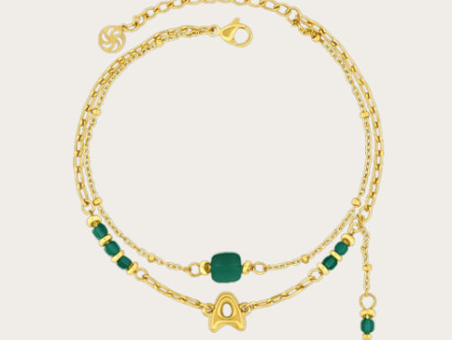 Lulu 'A' Initial Bracelet