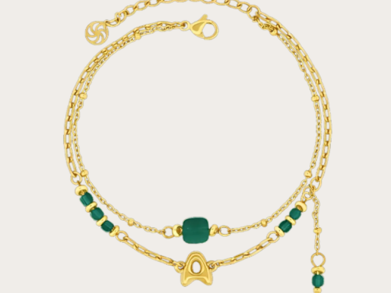 Lulu 'A' Initial Bracelet