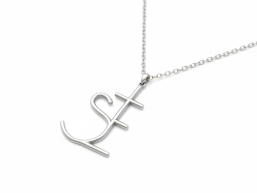 JESUS Classic Name Logo Necklace